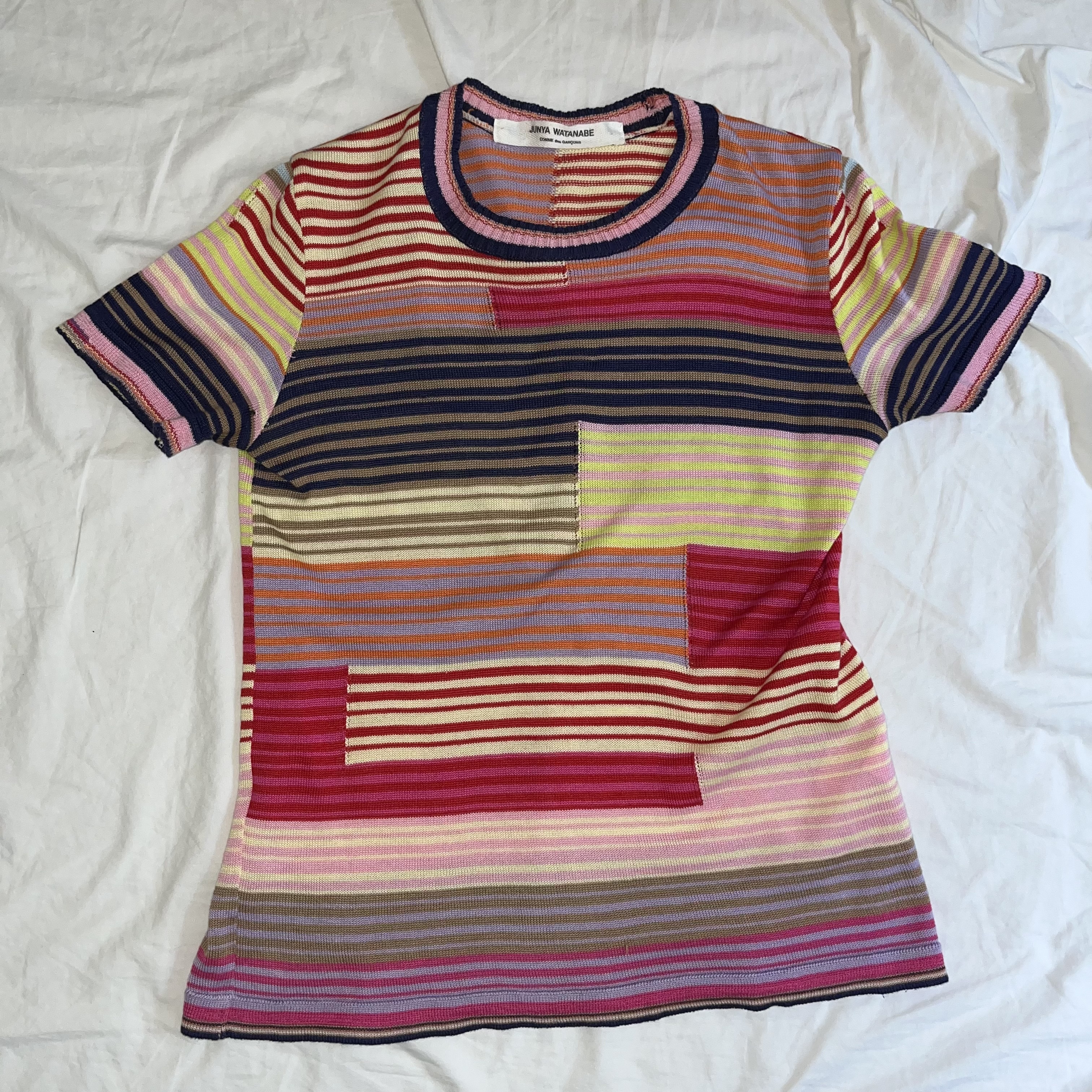 Junya Watanabe Comme De Garcon Multicolor Knit Top